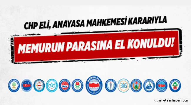 CHP eli, Anayasa Mahkemesi kararıyla memurun parasına el konuldu!