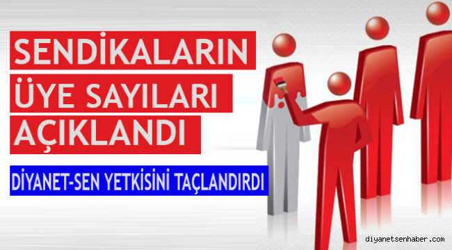 Sendikaların Üye Sayıları Açıklandı