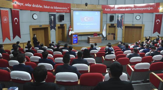 Başkan ERBAŞ, Kaymakam adaylarına konferans verdi.