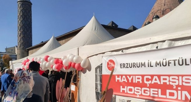 Erzurum'da 'Hayır Çarşısı' kuruldu